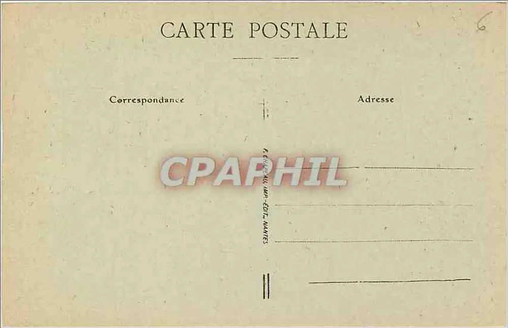 NANTES - Ansicht der Kathedrale und des Platzes St-Pierre — n° 287 - Rückseite