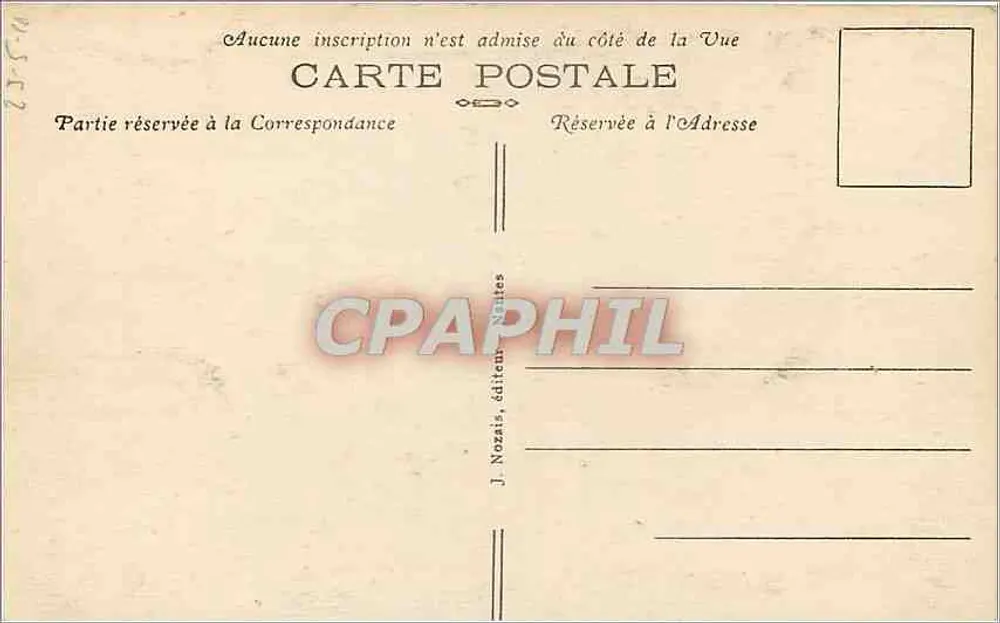 NANTES — Cour intérieure du Château — Le Grand Logis — J. Nozais, éditeur Nantes - Verso