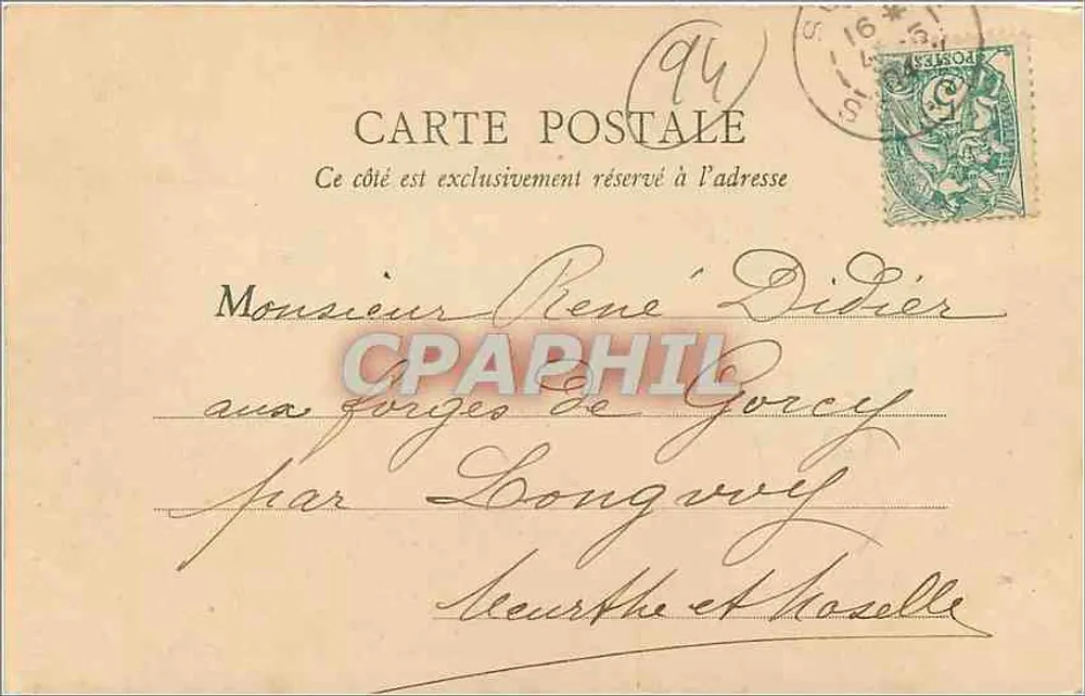 La Varenne - Ansicht vom Chennevières-Brücke — B.J.C., Paris, n°62 - Rückseite