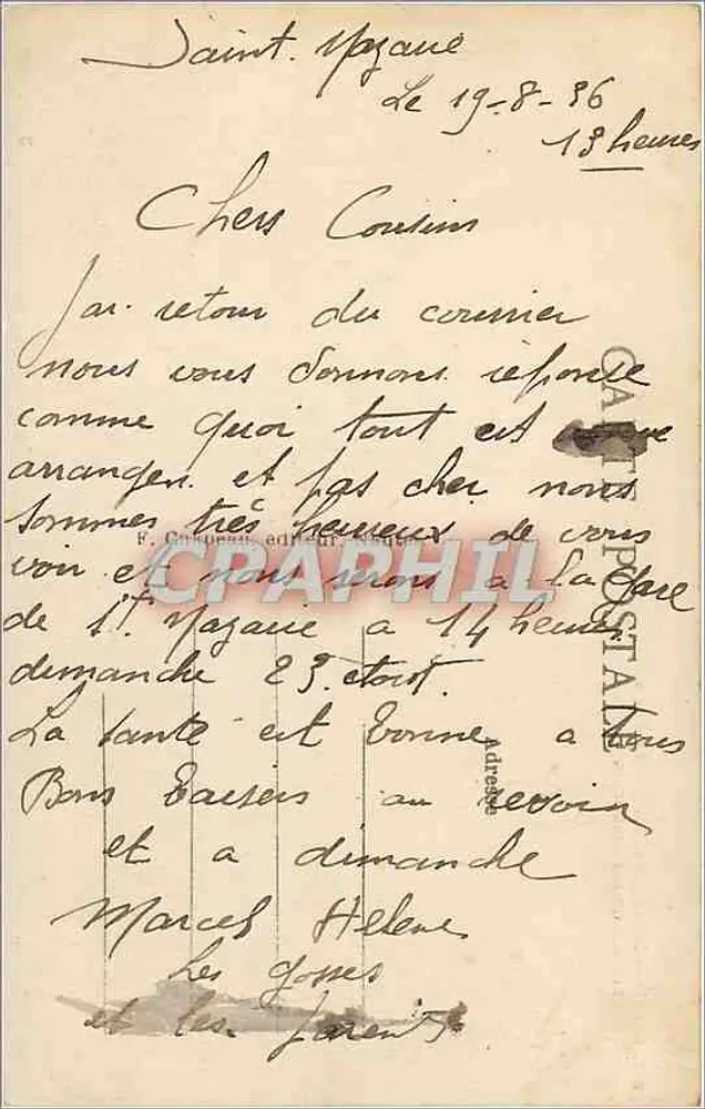 Saint-Nazaire (Loire-inf.) — Die Strände und der Amerikanische Denkmal — Verlag F. Calep — Nr. 222 - Rückseite