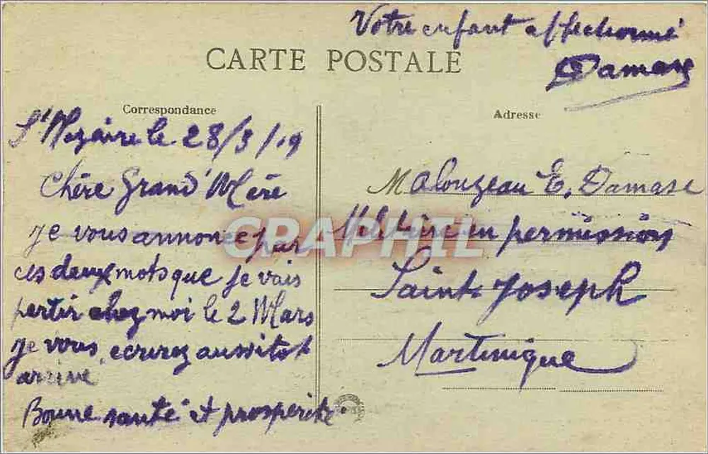 Le "Lutetia" à Saint-Nazaire — Chantiers de l'Atlantique — 1915 - Verso