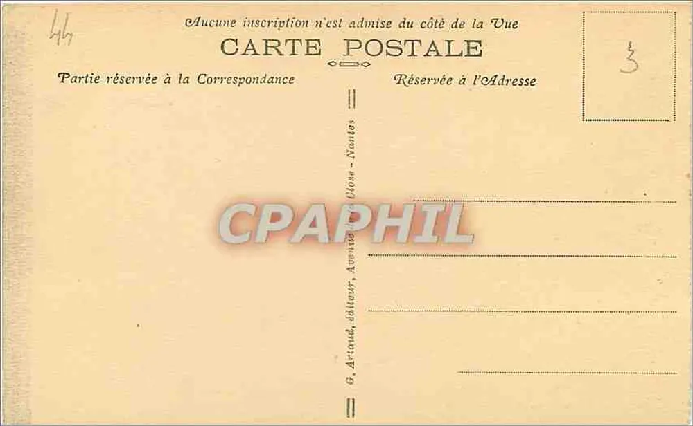Guérande — Tour Sainte-Anne et la Promenade — G. Artiguel, éditeur - Verso