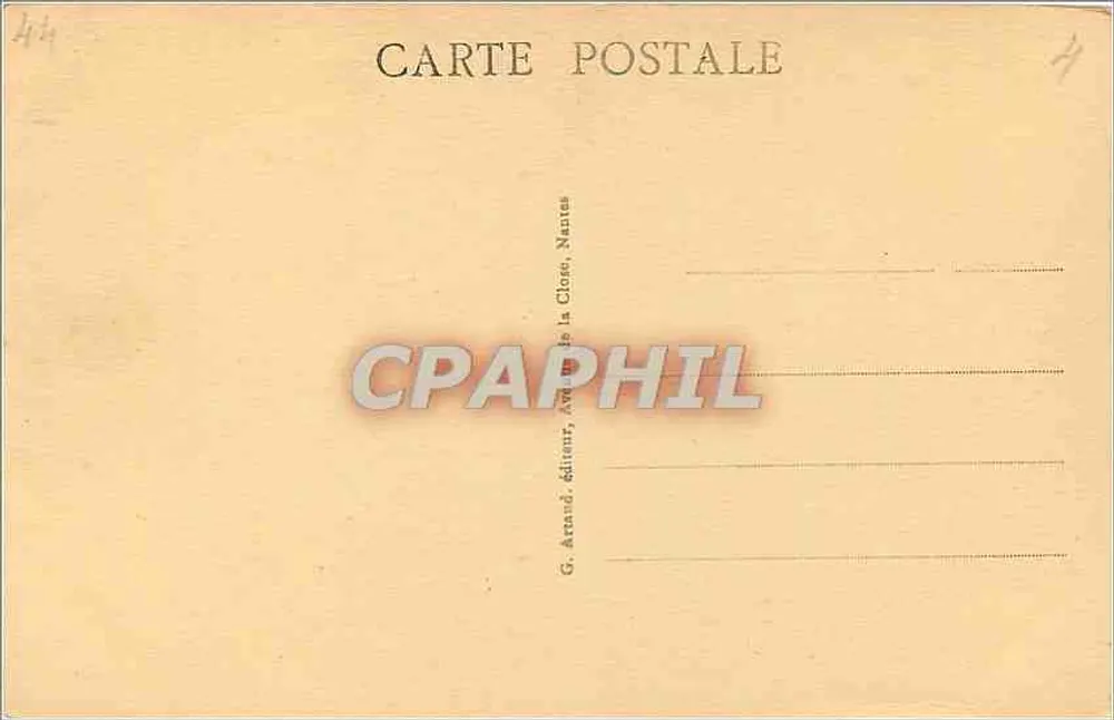 Guérande (Loire-Inf.) — Porta St-Michel — G. Arannd, Nantes - Verso