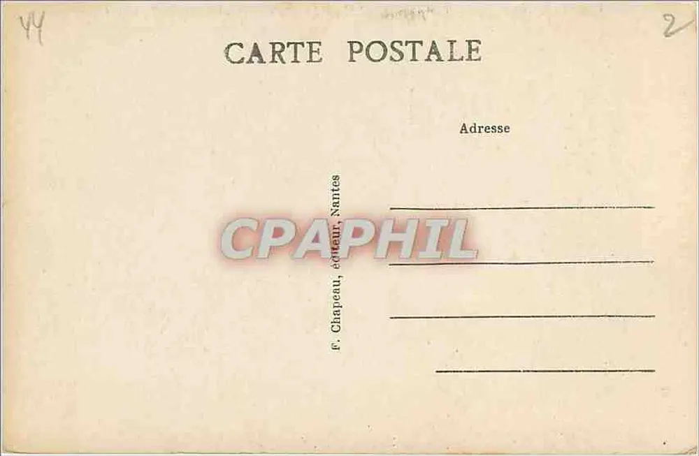 NANTES — La Bonne Mère Sainte-Anne — f. Chapeau, Nantes, n°151 - Verso