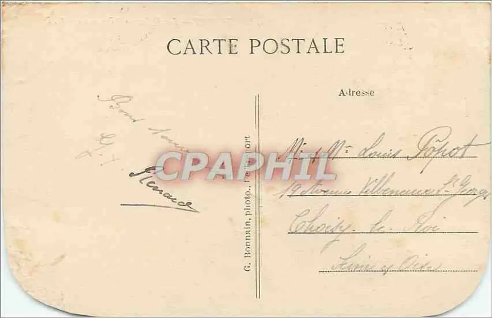 Le Tréport — Les Villas sur l'Esplanade — G. Bormain, phot. Tréport, n°112 - Verso