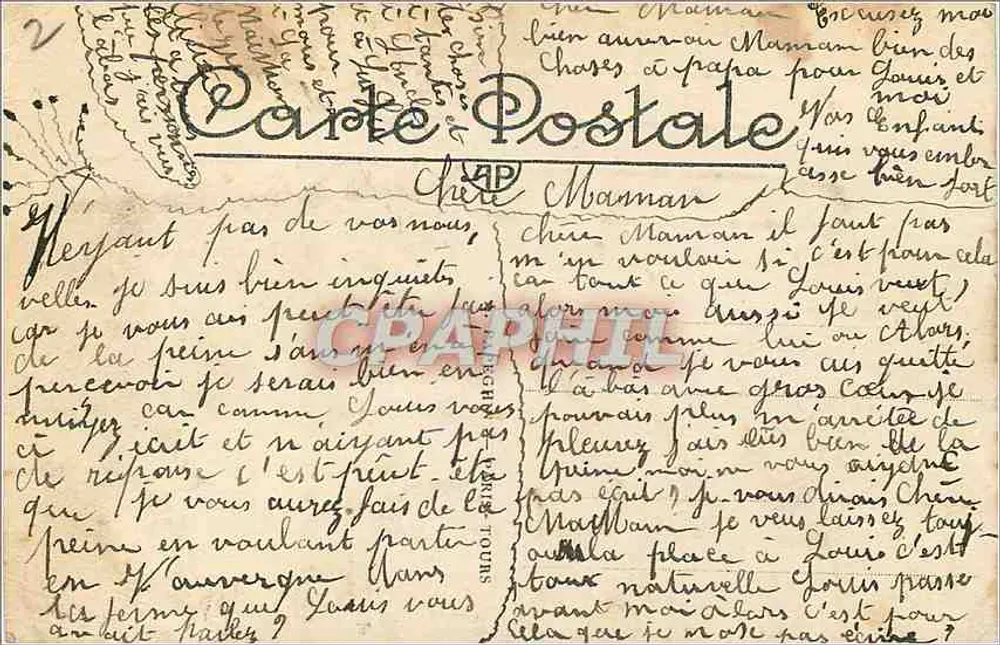 Paris — L'Hôtel de Ville et le Pont d'Arcole — A.P. - Verso