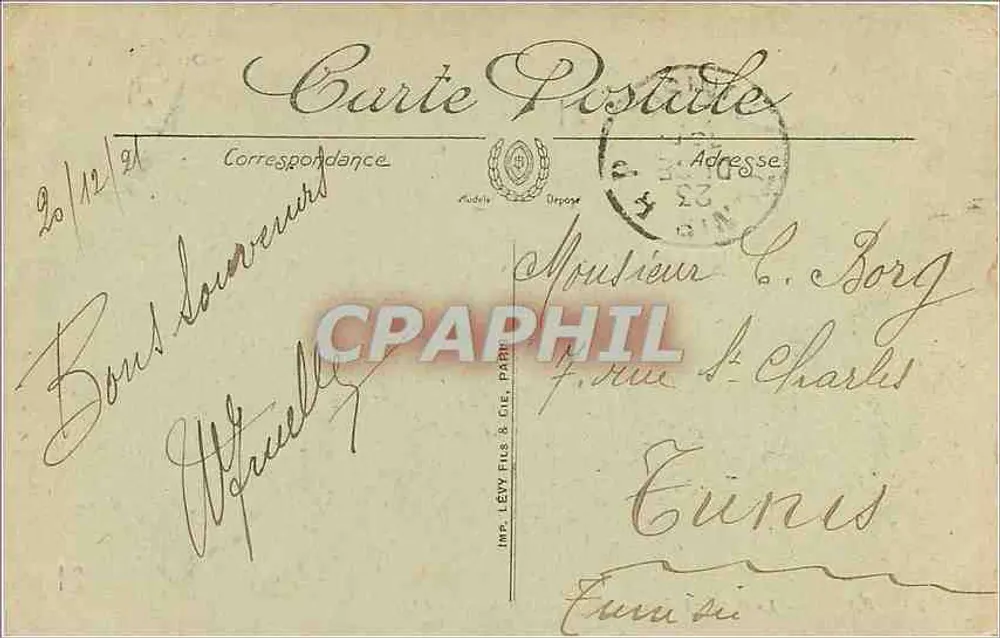 PARIS — O Grande Palácio — LL. - Verso