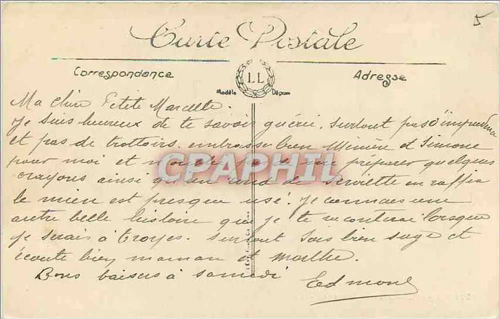 PARIS — De Militaire School — LL. — n° 714 - Achterkant