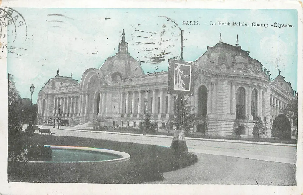 Paris — O Pequeno Palácio, Champs-Élysées — editor desconhecido, número de série não visível - Frente