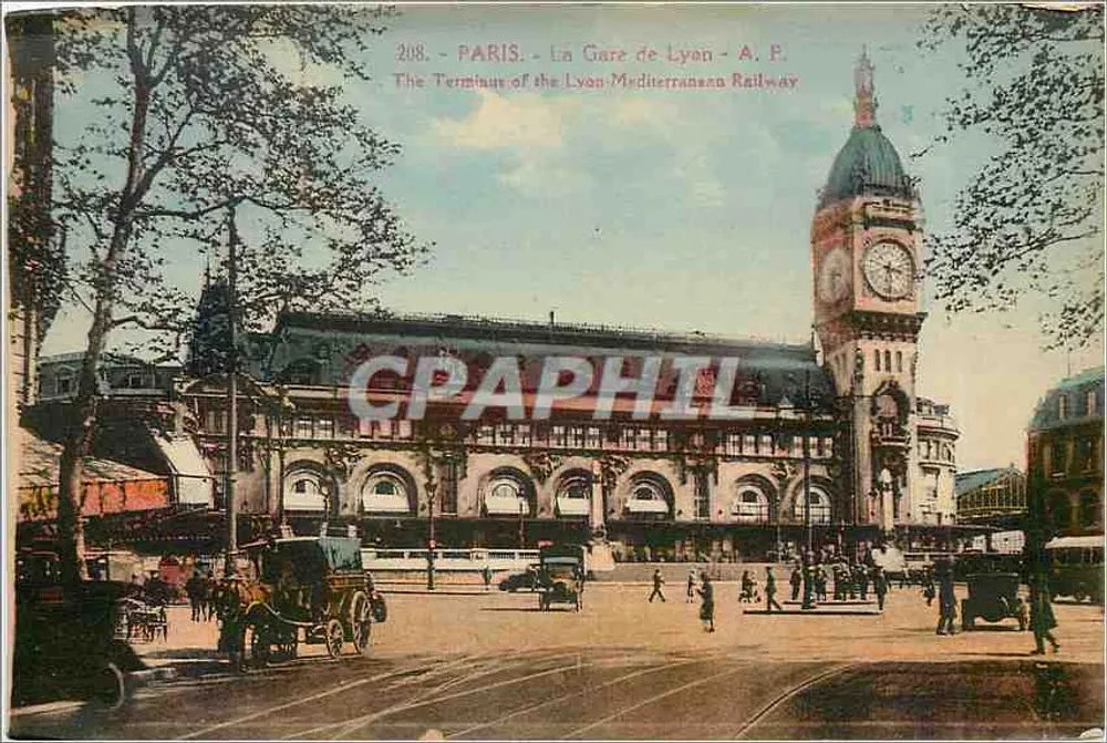 Paris - A Estação de Lyon - A.P. - O Terminal da Linha Mediterrânea de Lyon - Frente
