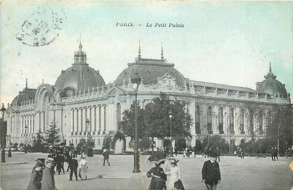 Paris - O Pequeno Palácio — vista panorâmica — editor não identificado - Frente