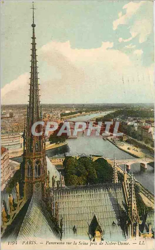 Paris — Panorama sur la Seine pris de Notre-Dame — LL - Recto