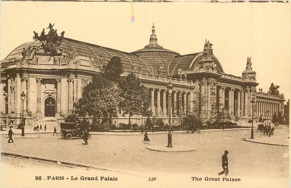 Paris - O Grand Palais — vista externa — editor LIP, n° 96 - Frente