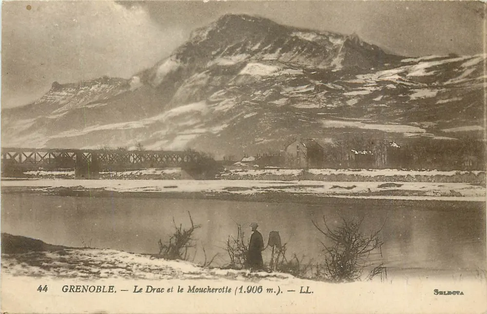 Grenoble — O Drac e o Moucherotte (1.906 m.) — LL. Selecta - Frente