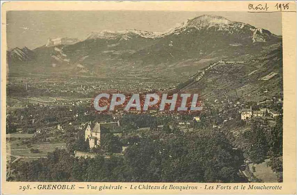 Grenoble — Allgemeine Ansicht — Schloss Bouquéron — Die Befestigungen und der Moucherotte - Vorderseite