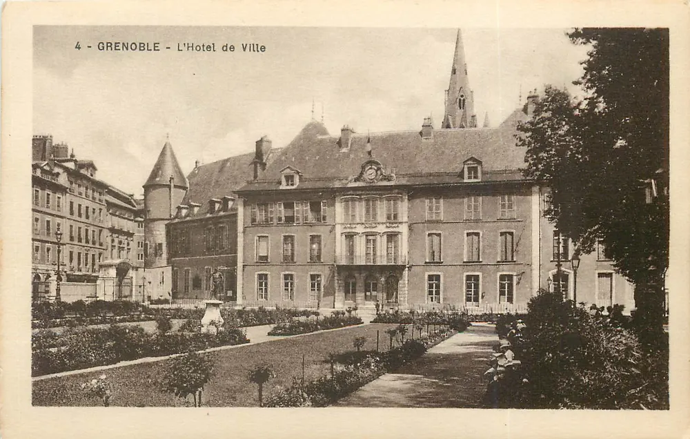 Grenoble - O Hotel de Ville — ed. Martinotto Frères, n°4 - Frente