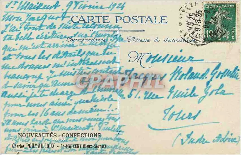 Geral Toffre — retrato militar — Fot. Eugène Pirqu, Paris - Verso
