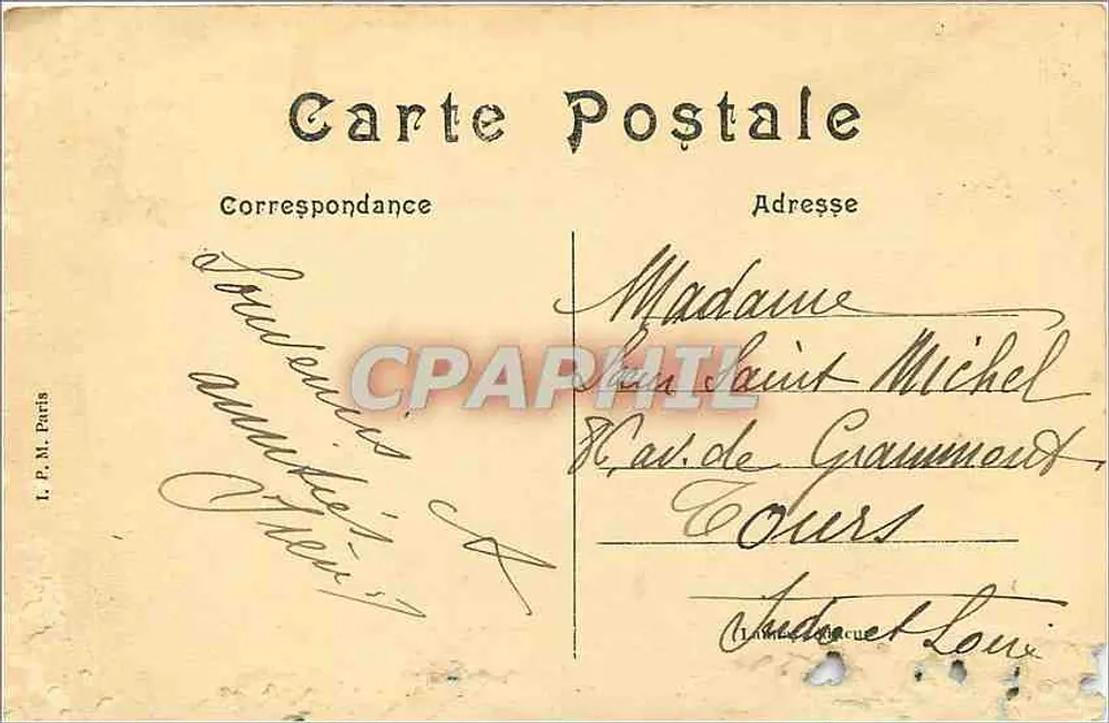 Écuelle (Indre) — La nueva Iglesia — L.P.M. París - Reverso