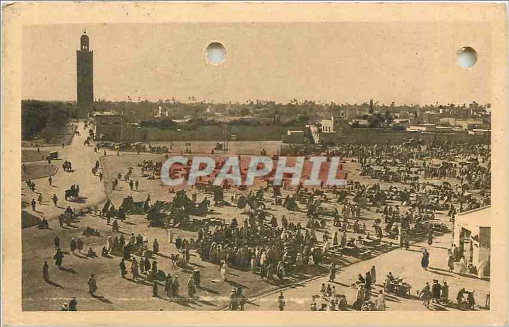 Place Djema el Fna — Marrakech — Les Éditions d'Art Maroc - Recto