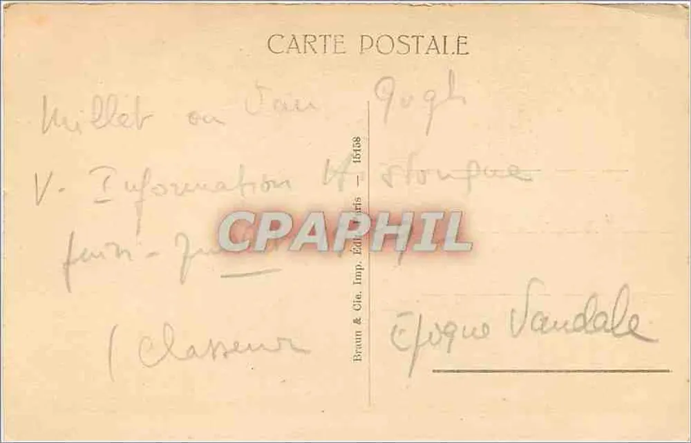 L'uomo con la giacca — J.-F. Millet — Braun & Cie, Editori, Parigi - Verso