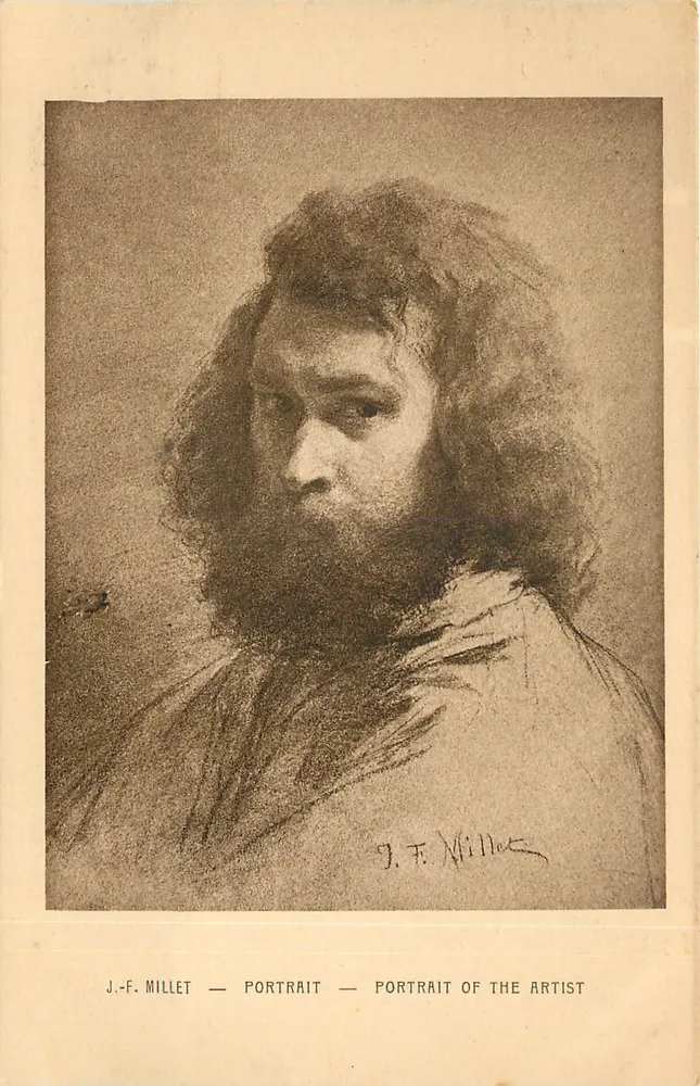 J.-F. Millet — Retrato — Retrato do Artista — Braun & Cie, Imp. Éd. 15071 - Frente