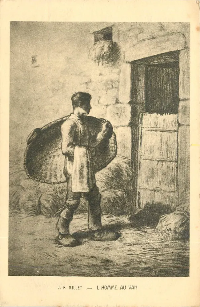 O Homem com o Cesto — J.-F. Millet — Braun & Cie, Imp. Édit. Paris — 45004 - Frente