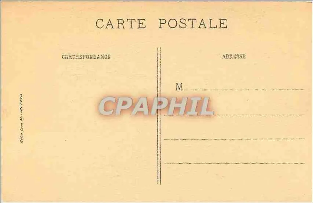 Mulher e três crianças perto de uma porta — cena de vida — editor Léon Mascalle, Paris - Verso