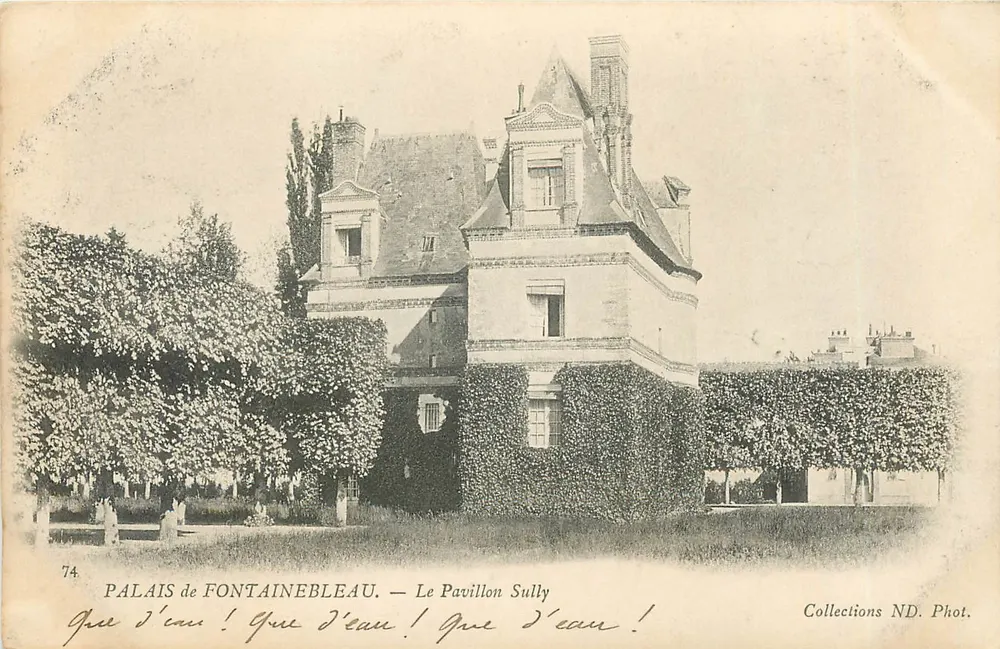 Palacio de Fontainebleau — El Pavillon Sully — Colecciones ND. Fot. n°74 - Anverso