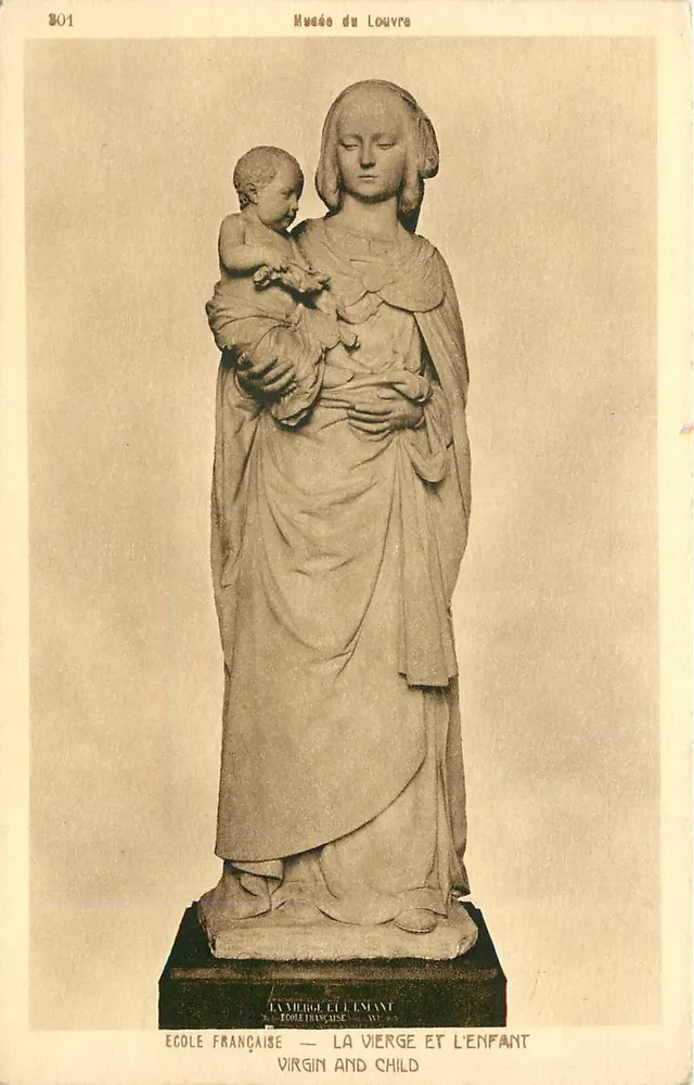La Vierge et l'Enfant — École française — Musée du Louvre - Recto