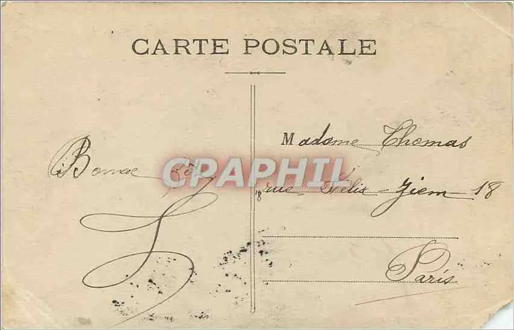 Deux jeunes filles dans un canot — Claire — éditeur 'CARTE POSTALE' n° 30-717 - Rewers