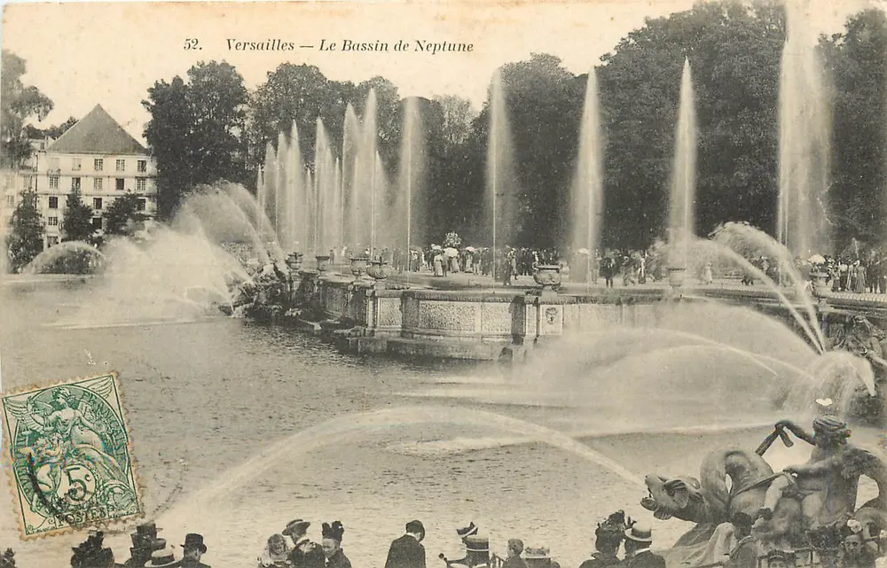 Versalhes — O Bassin de Netuno — J. Berlamy - Frente