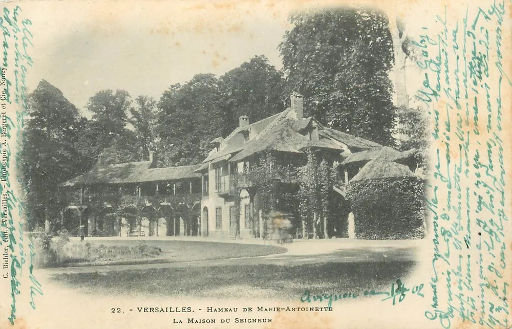 Versailles - Das Dorf der Marie-Antoinette - Das Herrenhaus — C. Bieller, Verlag Versailles, Phototypie A. Borgerot et Cie, n°22 - Vorderseite