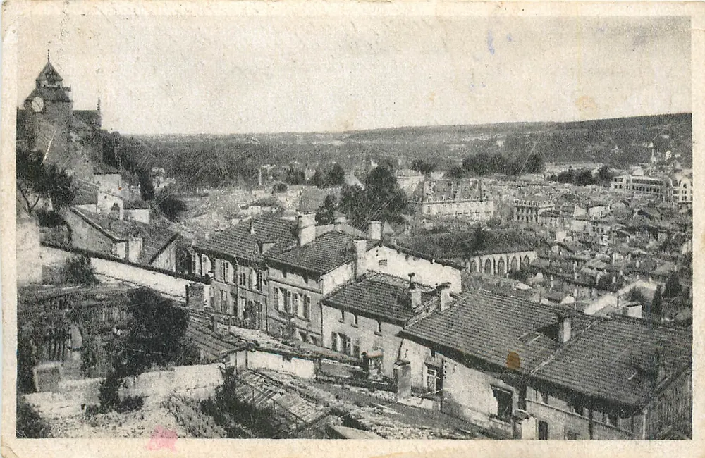 Bar-le-Duc (Mense) — Turm der Uhr und Panorama der unteren Stadt — Éd. des Départements de l'Aube - Vorderseite