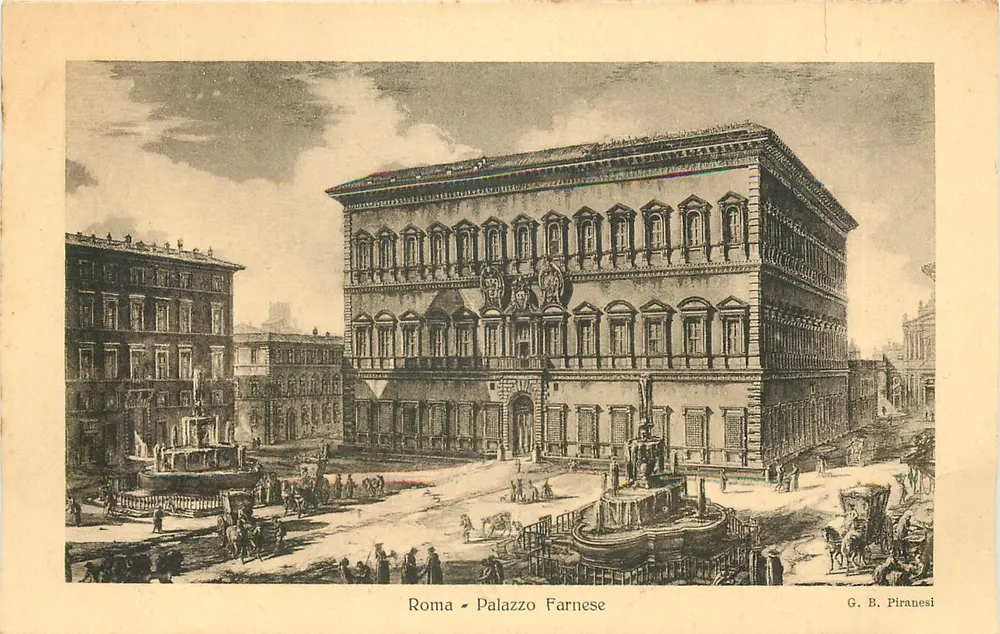 Rome - Palazzo Farnese — engraving by G. B. Piranesi — 'Astro' Art Edition - Front