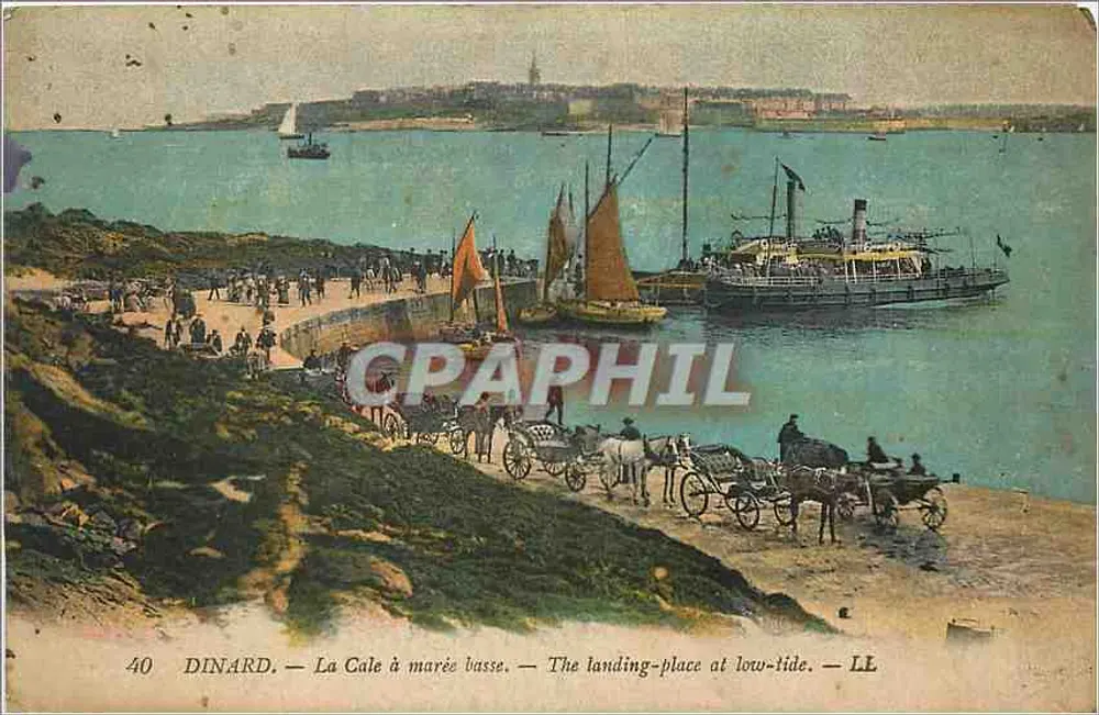 Dinard — A Cale à maré baixa — LL - Frente