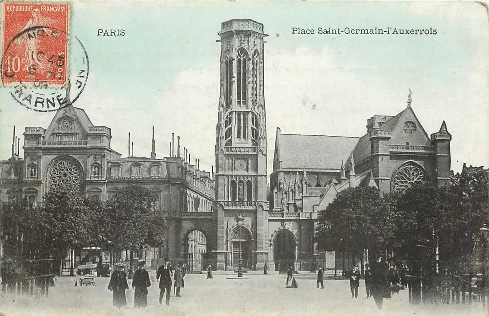 Praça Saint-Germain-l'Auxerrois — Paris — editor não identificado - Frente