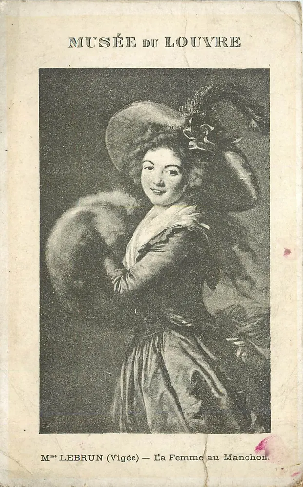 Frau Lebrun (Vigée) — Die Frau mit dem Handschuh — Musée du Louvre - Vorderseite