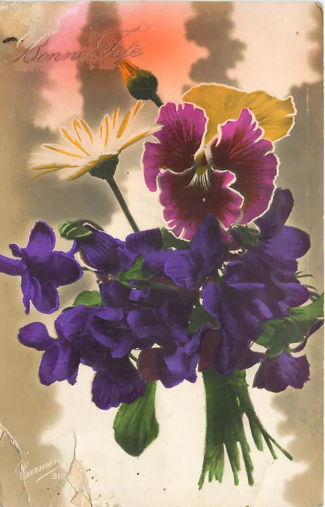 Bloemenvoorstelling — Gelukkige verjaardag — Carmen 313 - Voorkant