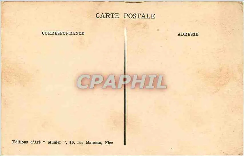 Nice — Quai des États-Unis und der Mont-Boron — Photo Munier - Rückseite