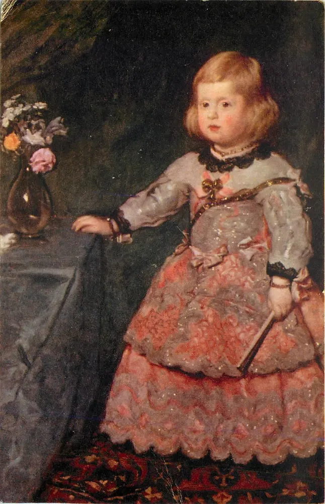 L'Infante Marguerite-Thérèse — Portrait de Velázquez (1599-1660) — Édité par le Comité National de l'Enfance - Recto