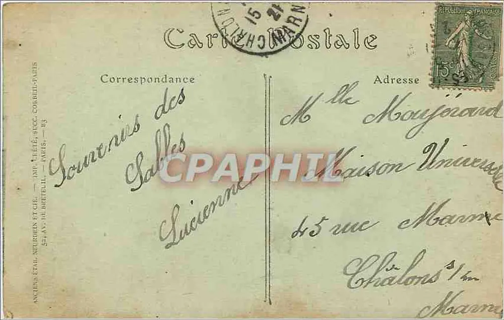 Les Sables-d'Olonne — O Remblai — JND Fot. - Verso