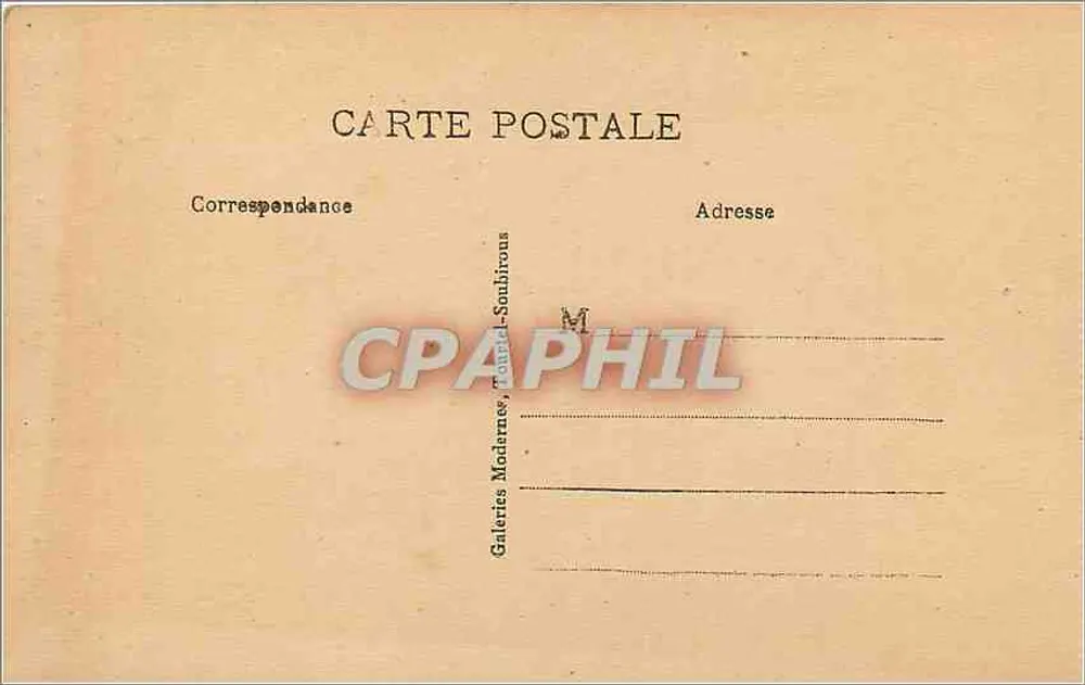 Lourdes — La Grotte — Les Pyrénées — Galeries Madernes, Toulouse-Soulibrous - Verso