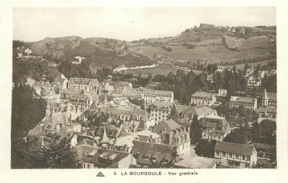 La Bourboule - Vista geral — Bilhete postal antigo n°6 — editor Bilhete postal antigo dos Artes Fotocameras - Frente