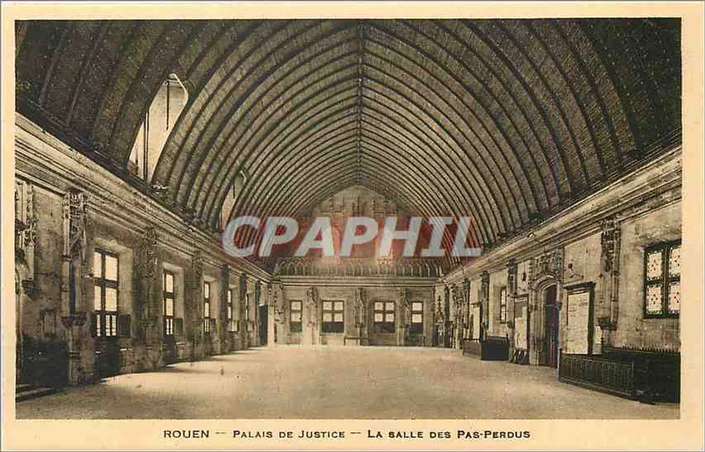 Rouen — Palais de Justice — La Salle des Pas-Perdus - Recto