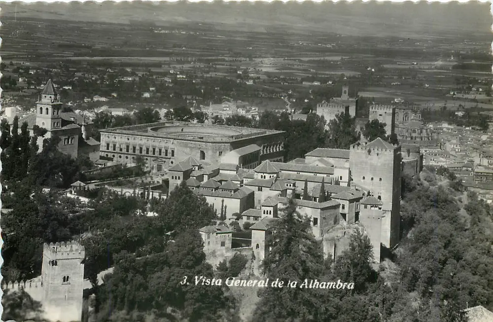 Alhambra — Widok ogólny — Wydawnictwo Fotográficas Hijos de Ullígos, Grenada - Awers