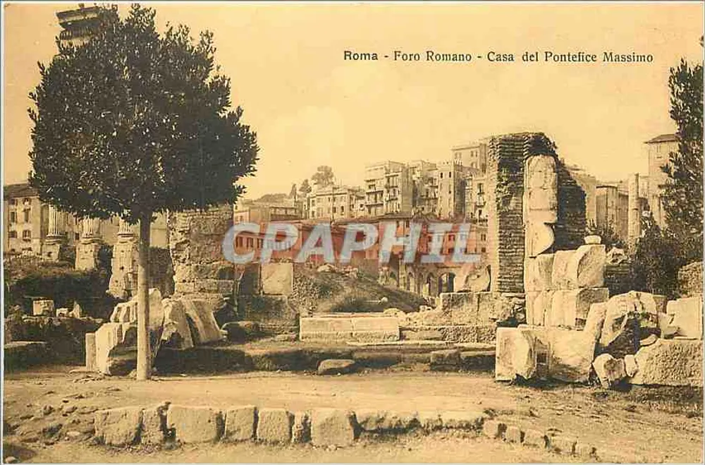 Roma - Foro Romano - Casa del Pontefice Massimo - Anverso