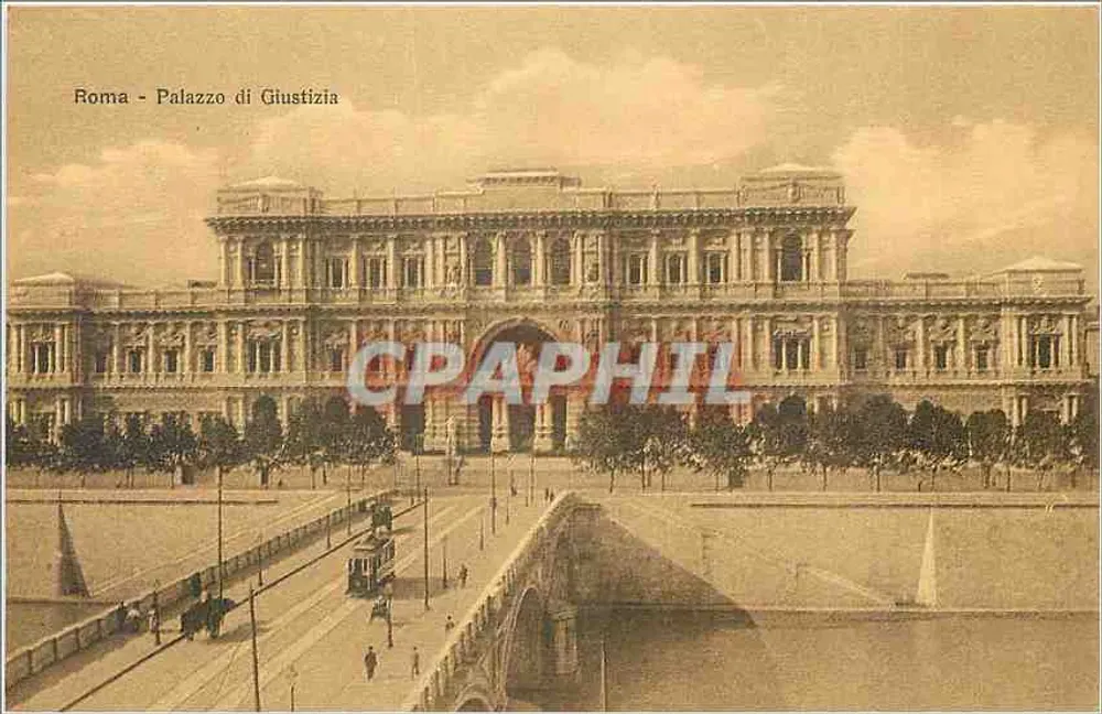 Roma - Palazzo di Giustizia — panoramische weergave — Fototipia Alterocca - Terni, n°139 - Voorkant
