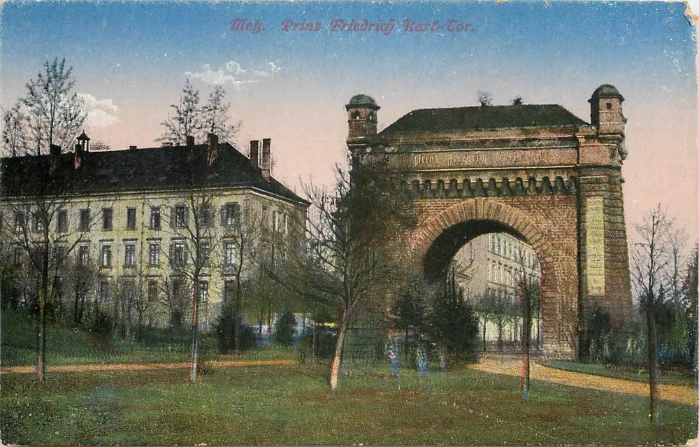 Mehl. Porta Prinz Friedrich Karl — Porta comemorativa — Kunstverlag Klipperstein & Co., Mecklenburg - Frente