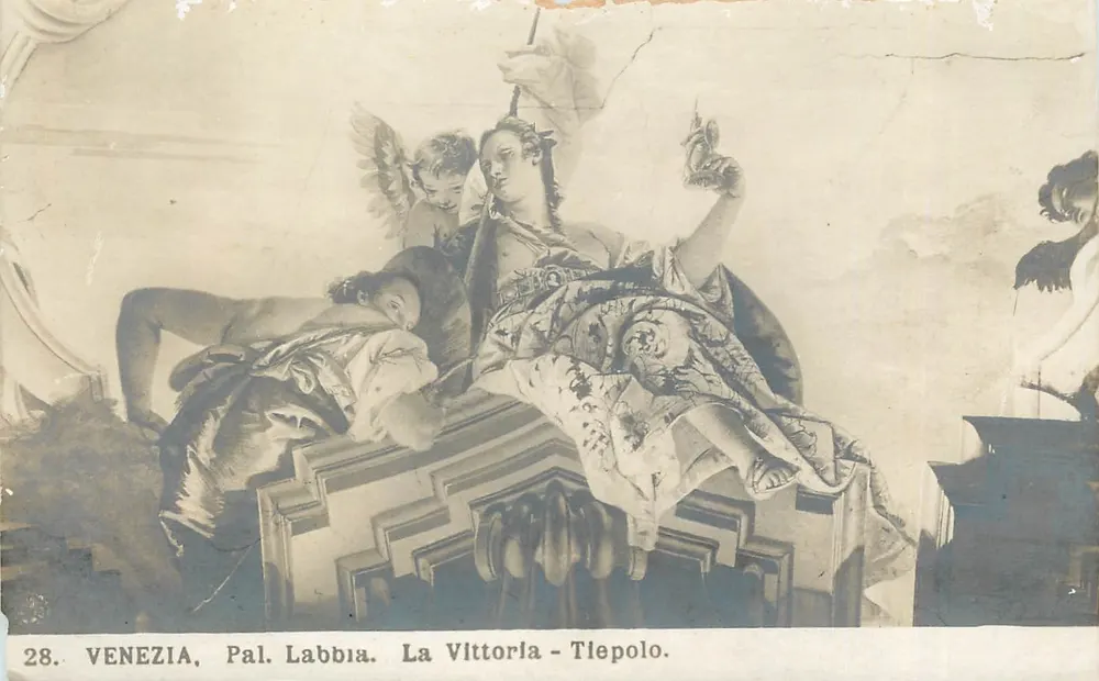 Venedig, Pal. Labbia. Die Siegesgöttin - Tiepolo. - Vorderseite