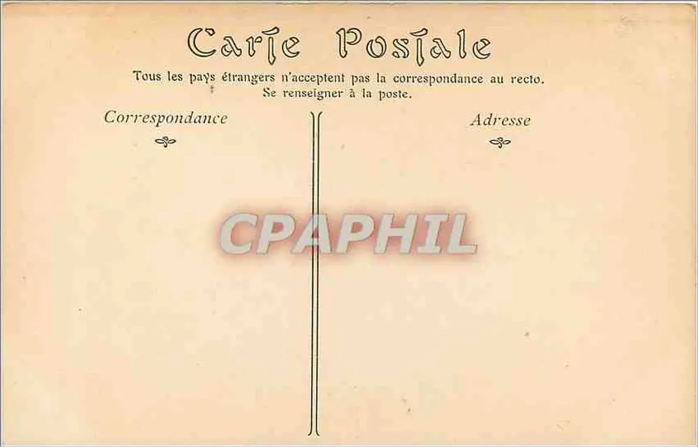 Museu de Dijon — Oferta a Vênus — ND Phot, n° 125 - Verso